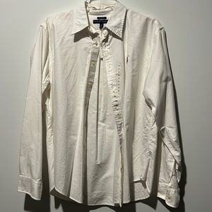 White long sleeve button up Ralph Lauren